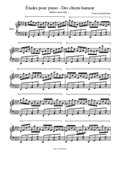 Études pour piano - Des chiens humeur