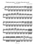Étude pour piano - La harpe d'un seul accord